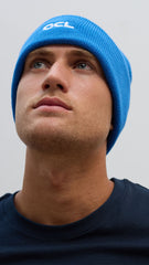 OCL Knit Beanie Embroidered Blue