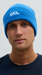 OCL Knit Beanie Embroidered Blue