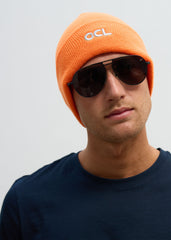 OCL Knit Beanie Embroidered Orange