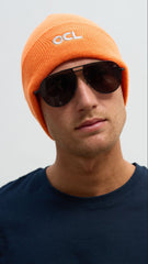 OCL Knit Beanie Embroidered Orange