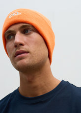 OCL Knit Beanie Embroidered Orange