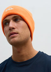 OCL Knit Beanie Embroidered Orange