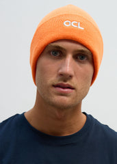 OCL Knit Beanie Embroidered Orange