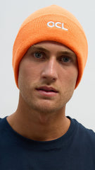 OCL Knit Beanie Embroidered Orange