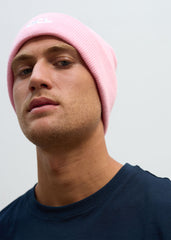 OCL Knit Beanie Embroidered Pink