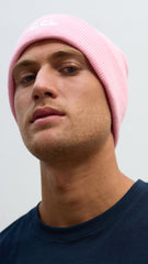 OCL Knit Beanie Embroidered Pink