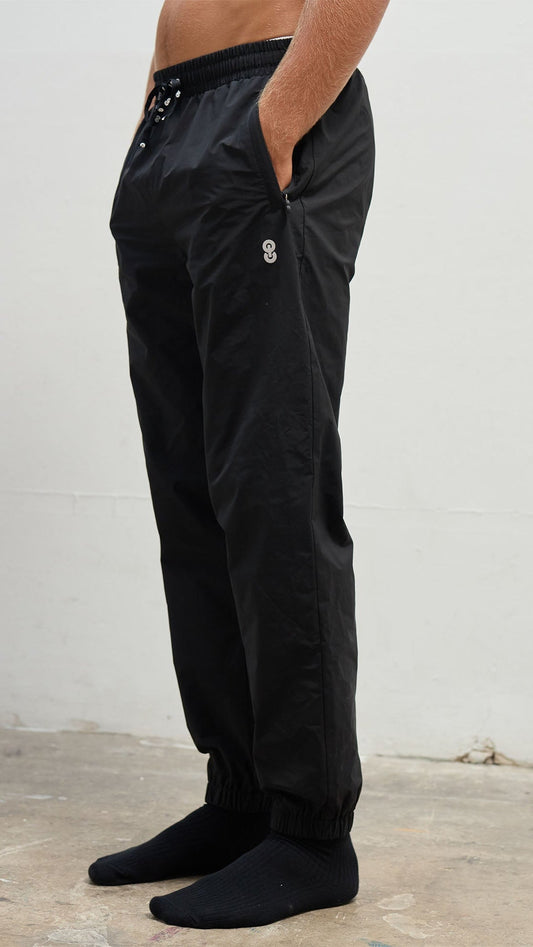 OCL Alder black track pants, full length