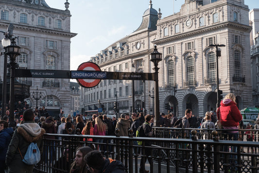 London Underground platform, part of the daily city routine