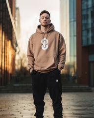 Box Fit Oversized Hoodie - Mocha