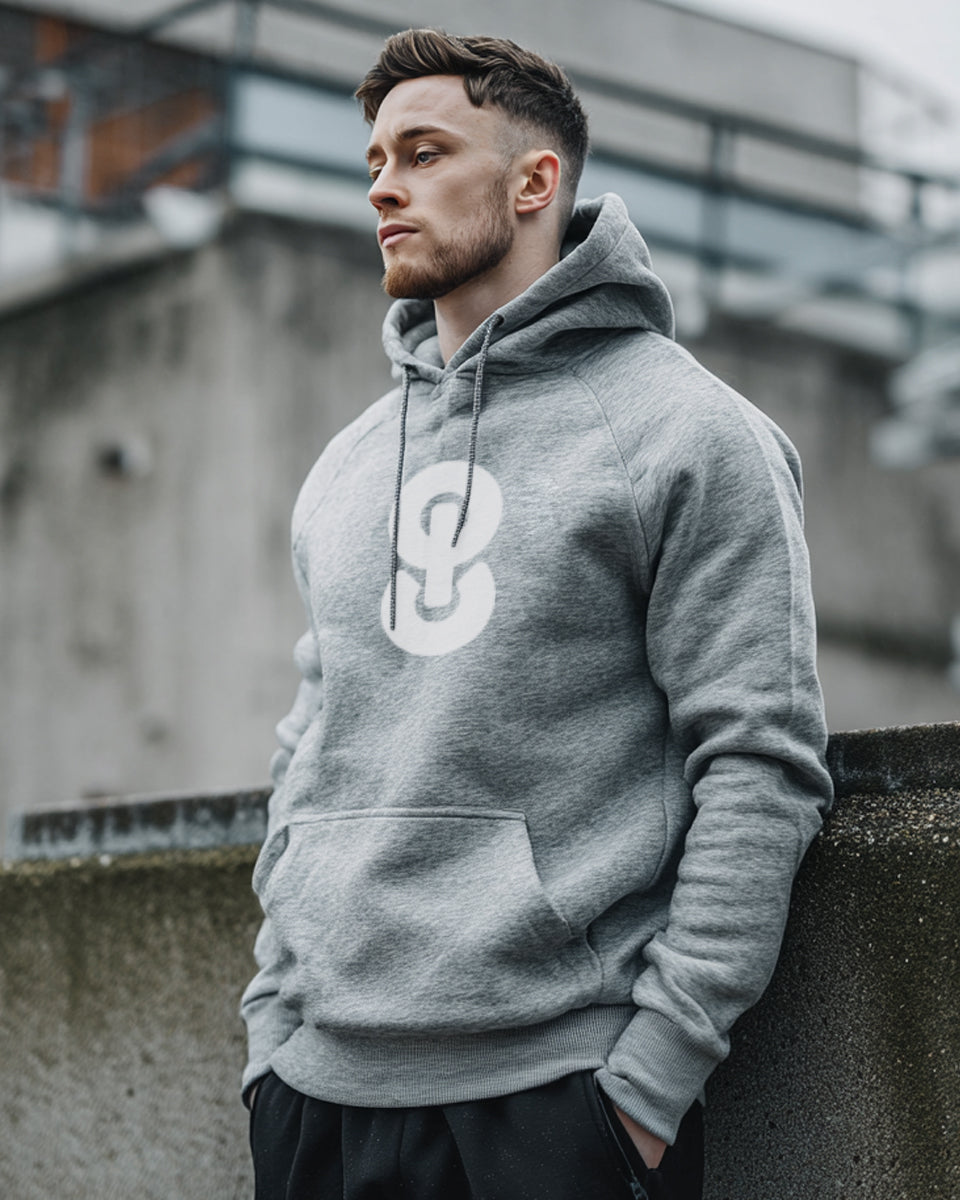 Box Fit Oversized Hoodie - Heather Grey