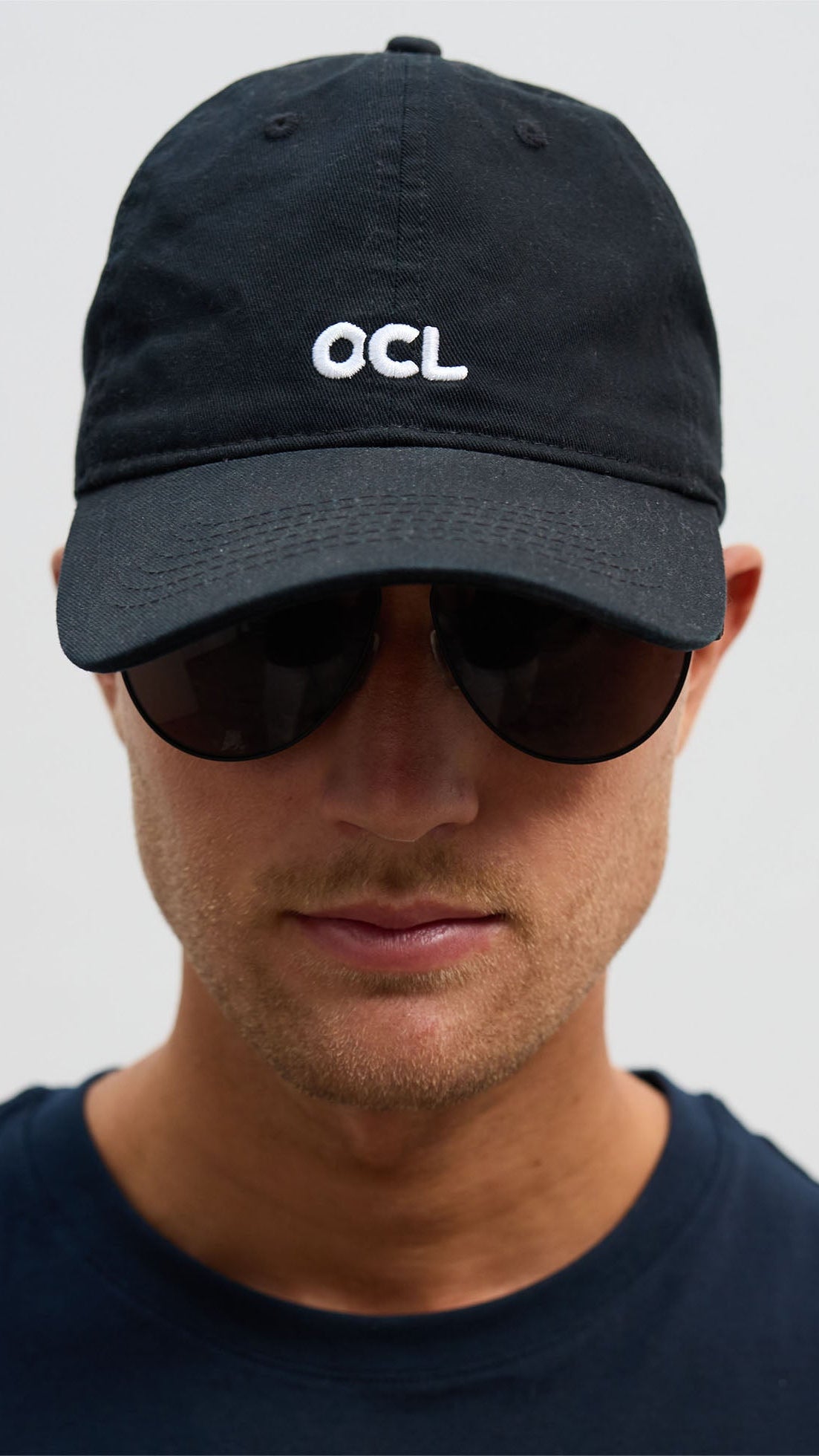 cap with goggles OCL Cap Embroidered 100% Cotton Black